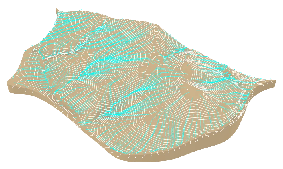 Runoff, axonometric