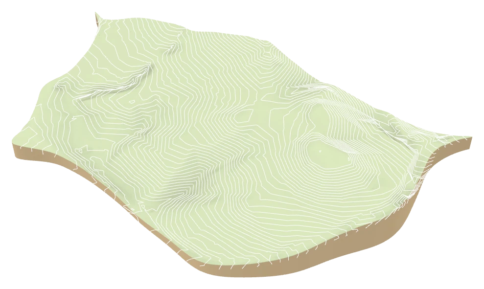 Terrain, axonometric